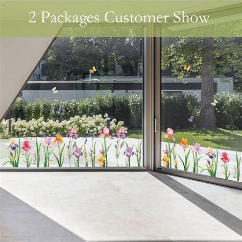 Garden Flower Window Wall Decals | Flower window, Sliding glass doors ...