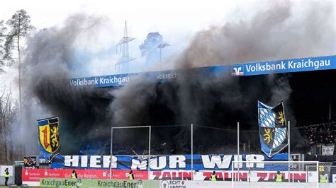 Wegen Pyro in Sandhausen SV Waldhof muss nächste DFB Strafe zahlen