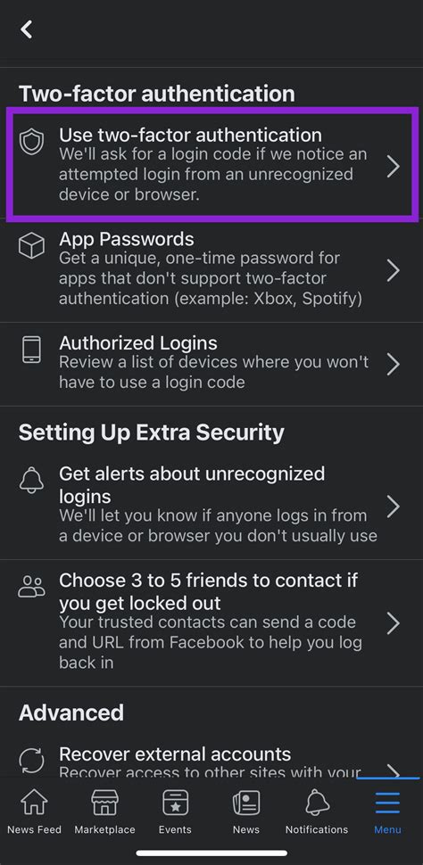 How To Enable Or Disable Two Factor Authentication On Facebook