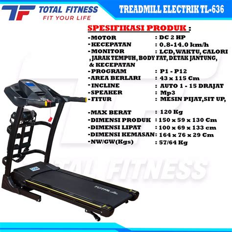 Jual Total Health Gym TOTAL GYM New Alat Olahraga Fitness Walking Pad