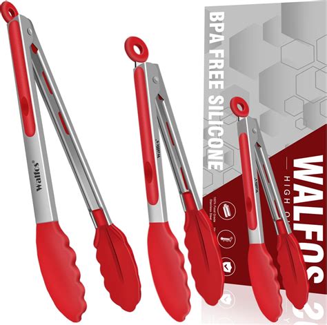 Amazon Walfos Kitchen Tongs And Heat Resistant Cooking