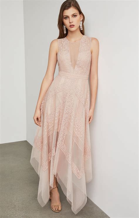 BCBGMAXAZRIA Bcbg Andi Lace Dress In Pink Lyst