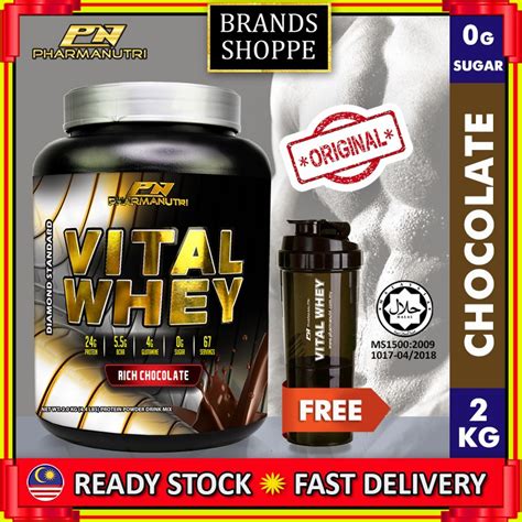 Vital Whey Halal Kg G Protein Isolate Chocolate Free Shaker Vs