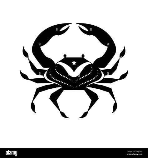 Cancer Zodiac Sign In Line Art Style Stock Vector Image And Art Alamy