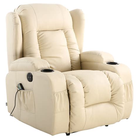 Caesar Leather Electric Recliner Armchair In Cream INTOTO7 Menswear