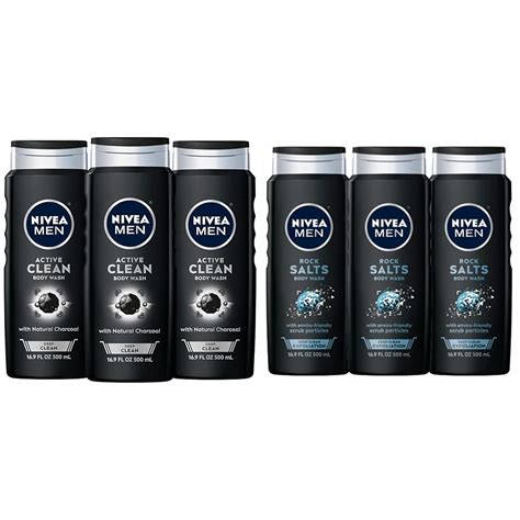 Amazon Nivea Men Deep Active Clean Charcoal Body Wash Cleansing