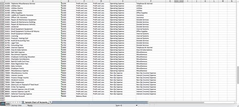 Sample Chart Of Accounts In Saas