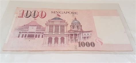 Rare Singapore Old Bank Notes 1000 Note One Thousand Dollars President Yusof Bin Ishak Mas