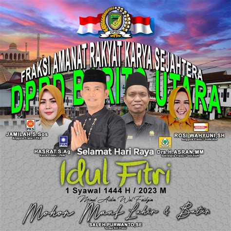 Ketua Fraksi Gabungan Ucapan Selamat Hari Raya Idul Fitri Kepada