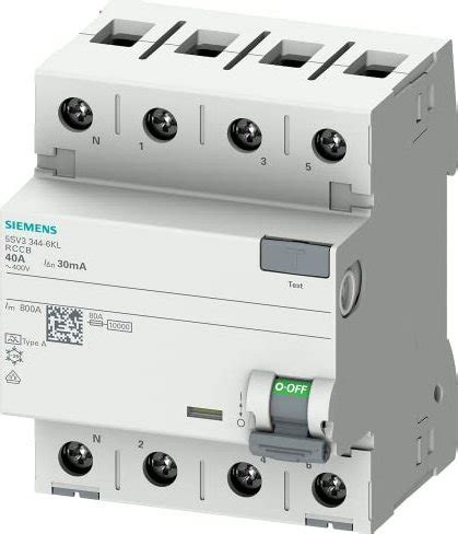 Siemens Sentron Fi Schutzschalter Sv Kl Ab