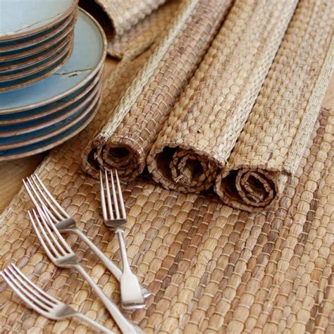 Woven Straw Placemats Set Of 4 Nora Murphy Country House