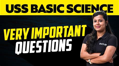 Uss Basic Science Very Important Questions Xylem Class 7 Youtube