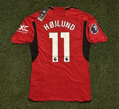 Rasmus H Jlund Manchester United Home Football Shirt Picclick Uk