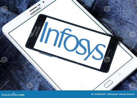 Infosys Limited logo editorial photography. Image of multinational - 105600252