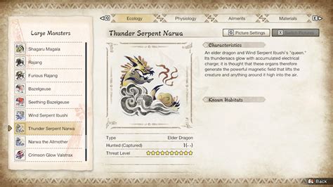 Thunder Serpent Narwa Large Monster Monster Hunter Rise Sunbreak