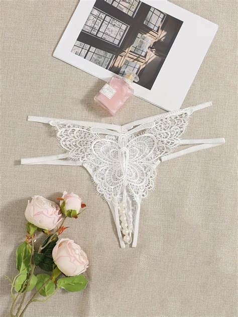 Plus Size Contrast Lace Cut Semi Sheer Sexy Thong Womens Temu