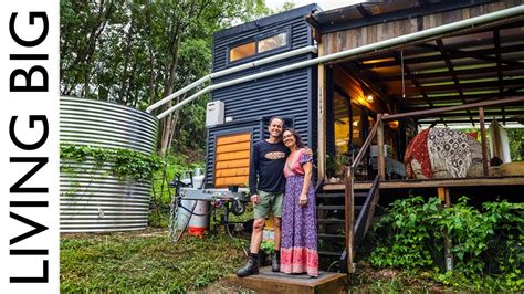 Off The Grid Tiny House And Stunning Syntropic Food Forest Gardens Youtube