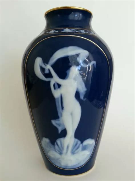 Sublime Vase Sign Marcel Chaufriasse Porcelaine Limoges D Cor Femme