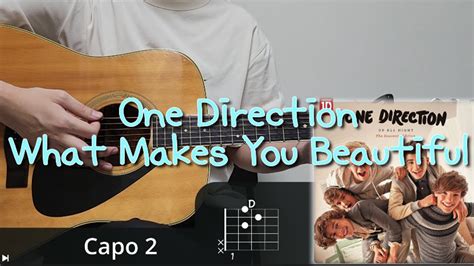 One Direction What Makes You Beautiful 기타 코드 커버 타브 악보 L Guitar Cover Acoustic Chord