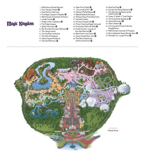 Magic Kingdom Map 2020 | Global Munchkins