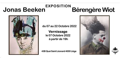 Exposition Jonas Beeken Bérengère Wiot Le Hangar ASBL