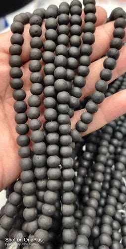 Natural Krungali Beads Mala Natural Ebony Black Mala 6 Mm Round