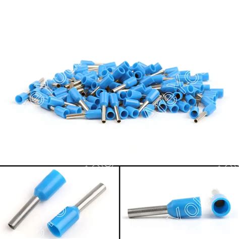 Areyourshop Insulated Cord Terminal E1008 Wire Copper Crimp Connector