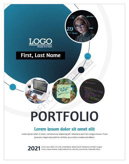 Portfolio Cover Page Template Microsoft Word