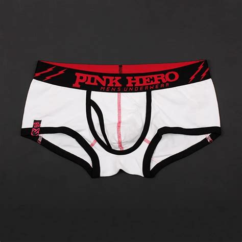 Funny Cotton Pink Hero Mens Briefs Underwear Cheap Plus Size Underwear