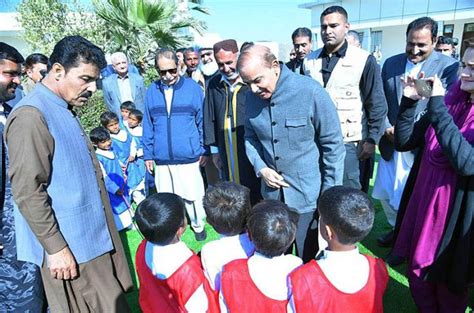 Prime Minister Muhammad Shehbaz Sharif Interacting With The Students