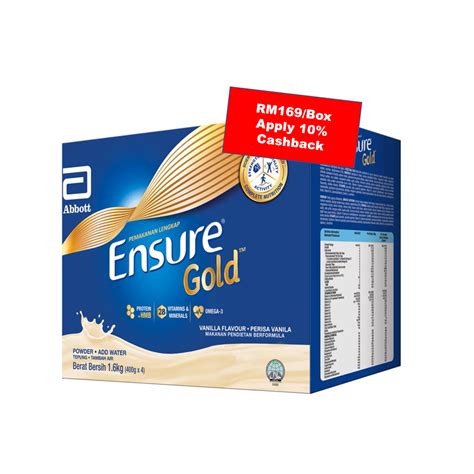 Abbott Ensure Gold Vanilla Wheat Kg Gx Ready Stock Exp