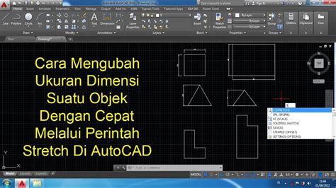 Cara Mengubah Ukuran Dimensi Suatu Objek Dengan Cepat Melalui Perintah