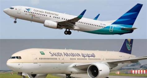 Garuda Indonesia Dan Saudi Arabian Airlines Layani Penerbangan