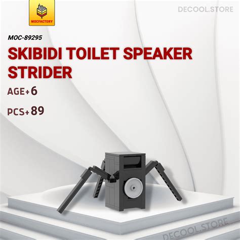 Skibidi Toilet Speaker Strider MOC Factory 89295 Official Store | DECOOL