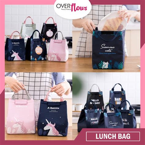 Jual OVERFLOWS ID Lunch Bag Tas Bekal Tempat Makan Cooler LunchBag Box