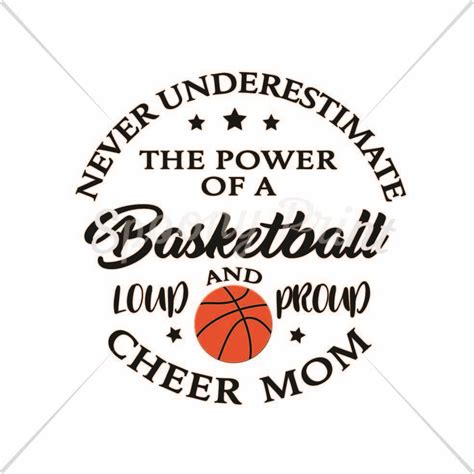 Basketball Cheer Mom By Spoonyprint Thehungryjpeg