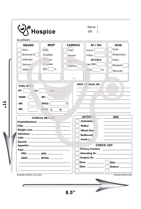 Hospice Assessment Form for Nurses