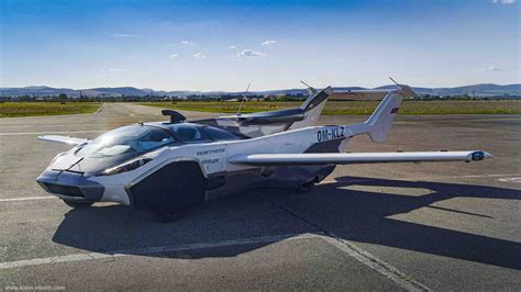 Aircar, a flying car prototype made by Klein Vision parks at tarmac at Piestany airport | JAPAN ...