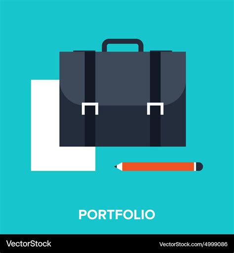 Portfolio Royalty Free Vector Image - VectorStock