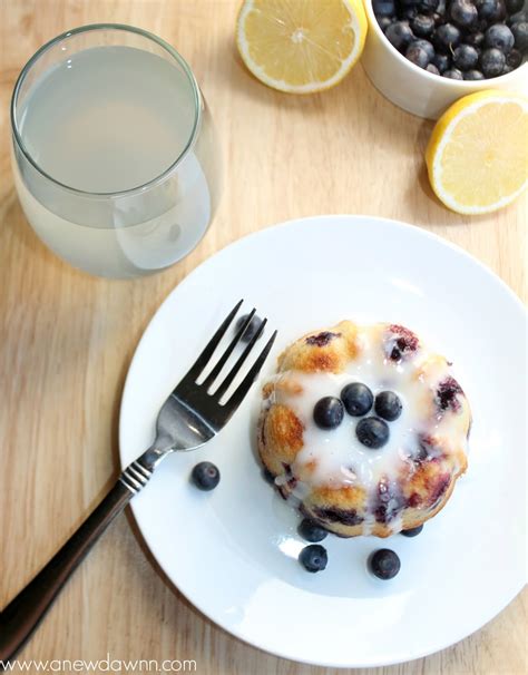 Lemon Blueberry Mini Bundt Cakes