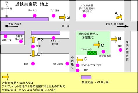 近鉄奈良駅マップ