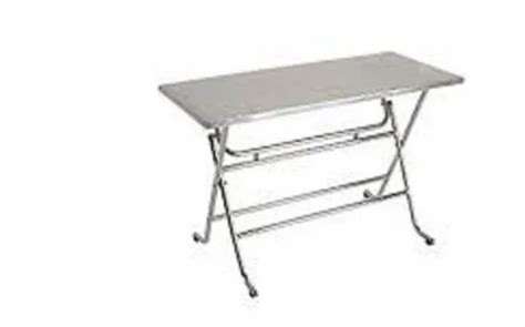 Silver 8 Seater Rectangle Stainless Steel Canteen Table At Rs 8500 In Noida