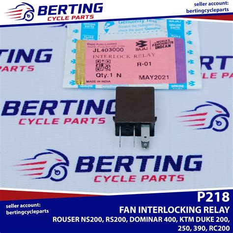 Fan Interlocking Relay Rouser Ns200 200ns Rs200 Dominar 400 Ktm Duke Rc Genuine Jl403000