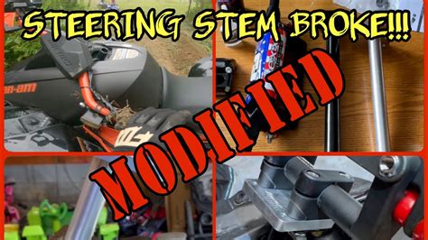 Steering Stem Install And Racing Mod 2021 Canam Renegade 1000r Xxc Youtube