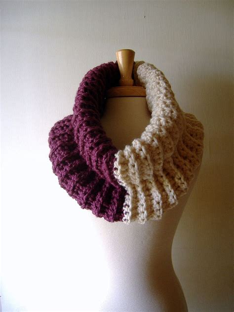 Crochet Cowl Neck Cowl Infinity Wrap Snood Oversized Cowl Neck