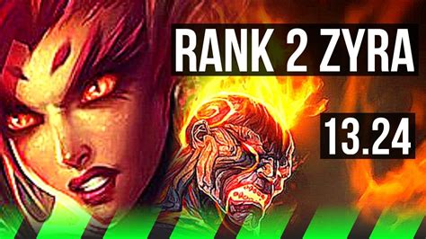 ZYRA Vs BRAND JNG Rank 2 Zyra 5 4 16 KR Challenger 13 24 YouTube