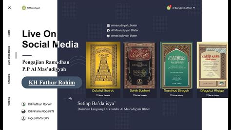 Live Ngaji Kitab KIFAYATUL ATQIYA Bersama KH FATHUR ROHIM MAS UD