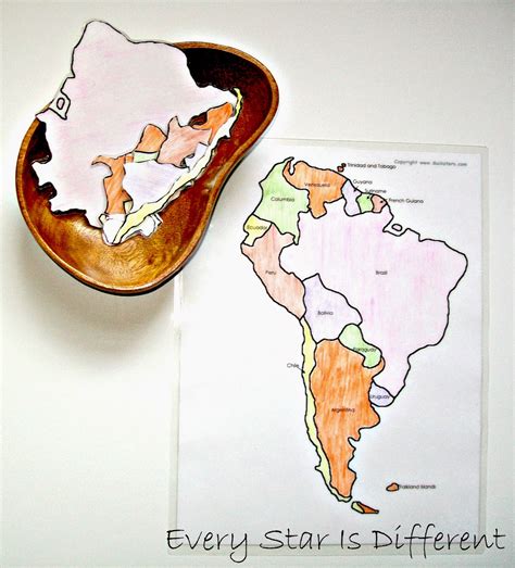 South America Unit W Free Printables Every Star Is Different