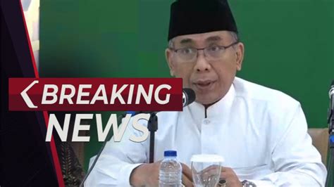 Breaking News Konpers Ketum Pbnu Yahya Cholil Soal Perkembangan