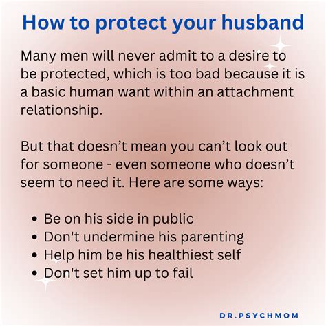 Ways To Protect Your Husband